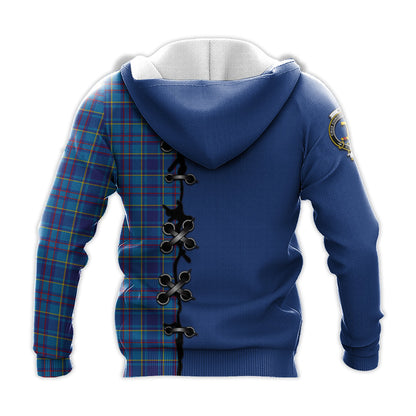Printivon Mercer Modern Tartan Hoodie Lion Rampant And Celtic Thistle Style