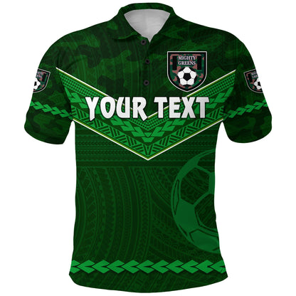 Custom Personalised Mighty Greens Polo Shirt Military Football Team Simple Style