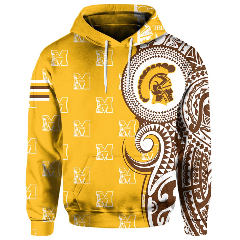 Personalized Hawaii Hoodie Mililani High Tribal Kakau Pullover Hoodie AH