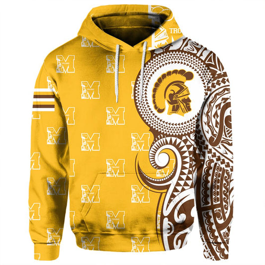 Personalized Hawaii Hoodie Mililani High Tribal Kakau Pullover Hoodie AH