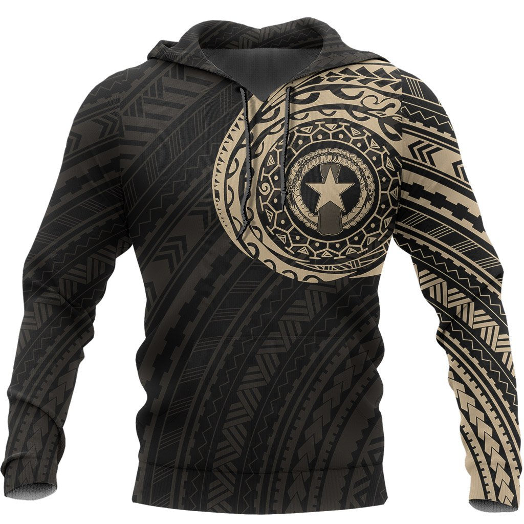Northern Mariana Islands Micronesia Hoodie Northern Mariana Islands Micronesia Flag Polynesian Tattoo Style