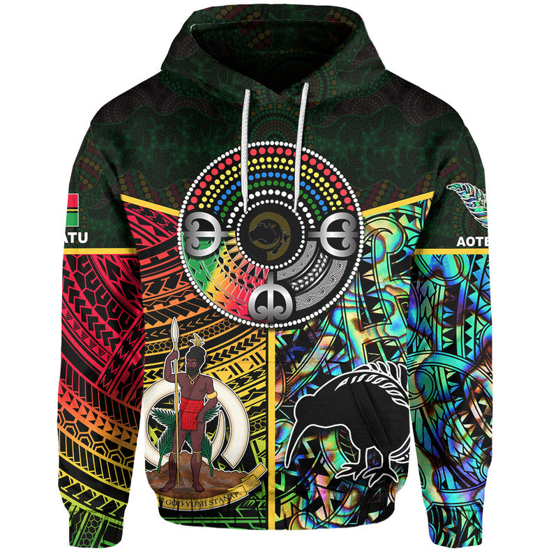 ( Personalised) Vanuatu Mix Maori And Aboriginal Hoodie