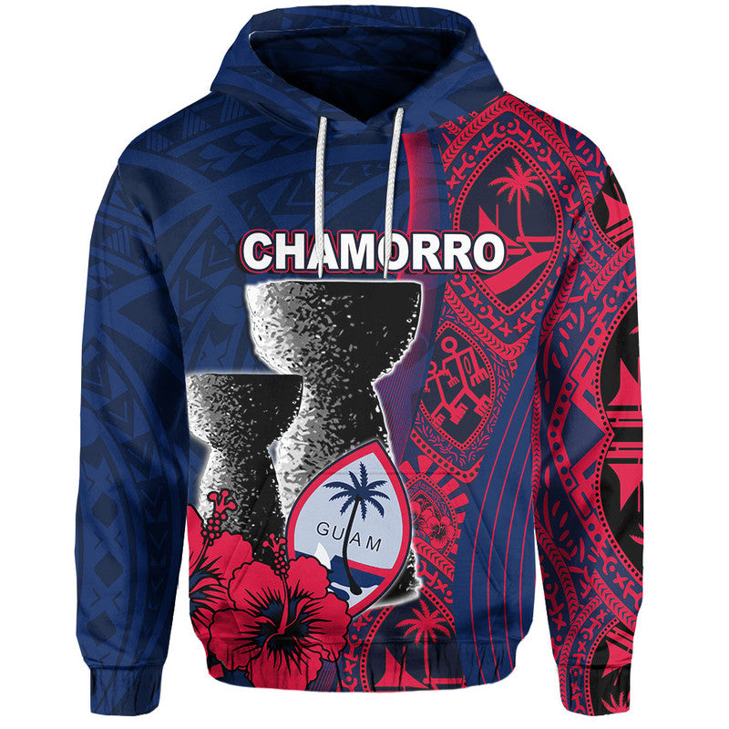 Guam Chamorro Hoodie Flag Color Style All Over Print