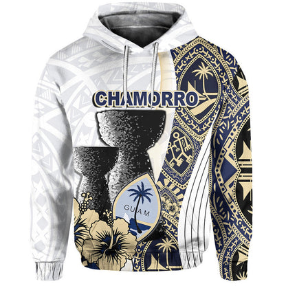 Guam Chamorro Hoodie White Style All Over Print