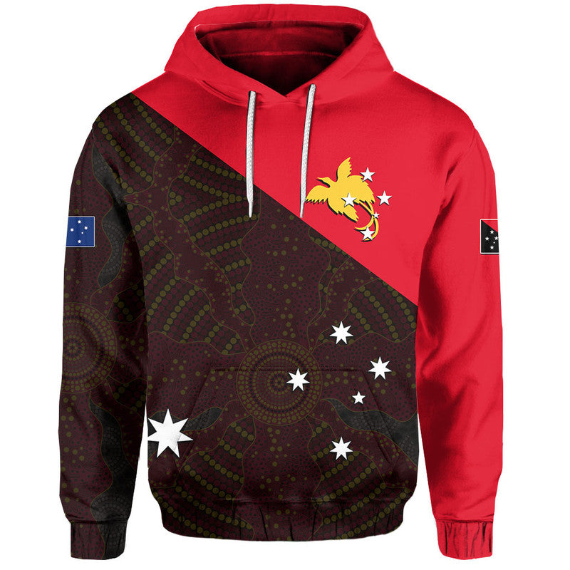 ( Personalised) Papua New Guinea And Australia Hoodie