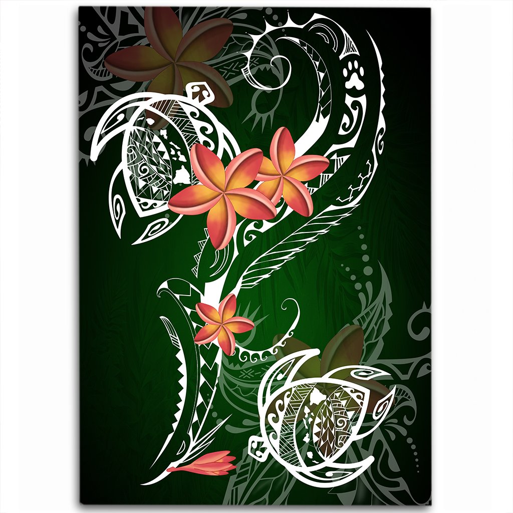 Hawaii Turtle Plumeria Polynesian Area Rug Luck Style AH