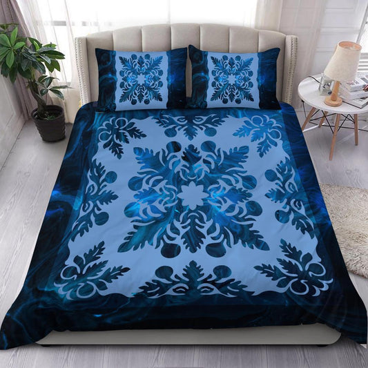 Hawaiian Quilt Double Breadfruit Bedding Set AH