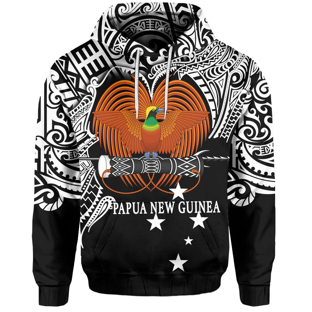 Papua New Guinea Hoodie Bird Of Paradise White Color