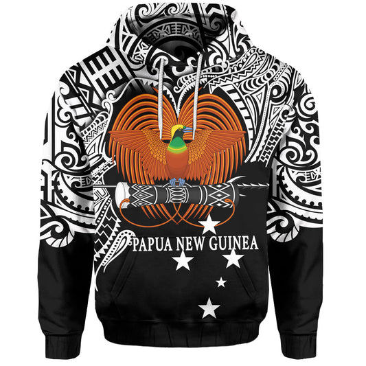 Papua New Guinea Hoodie Bird Of Paradise White Color