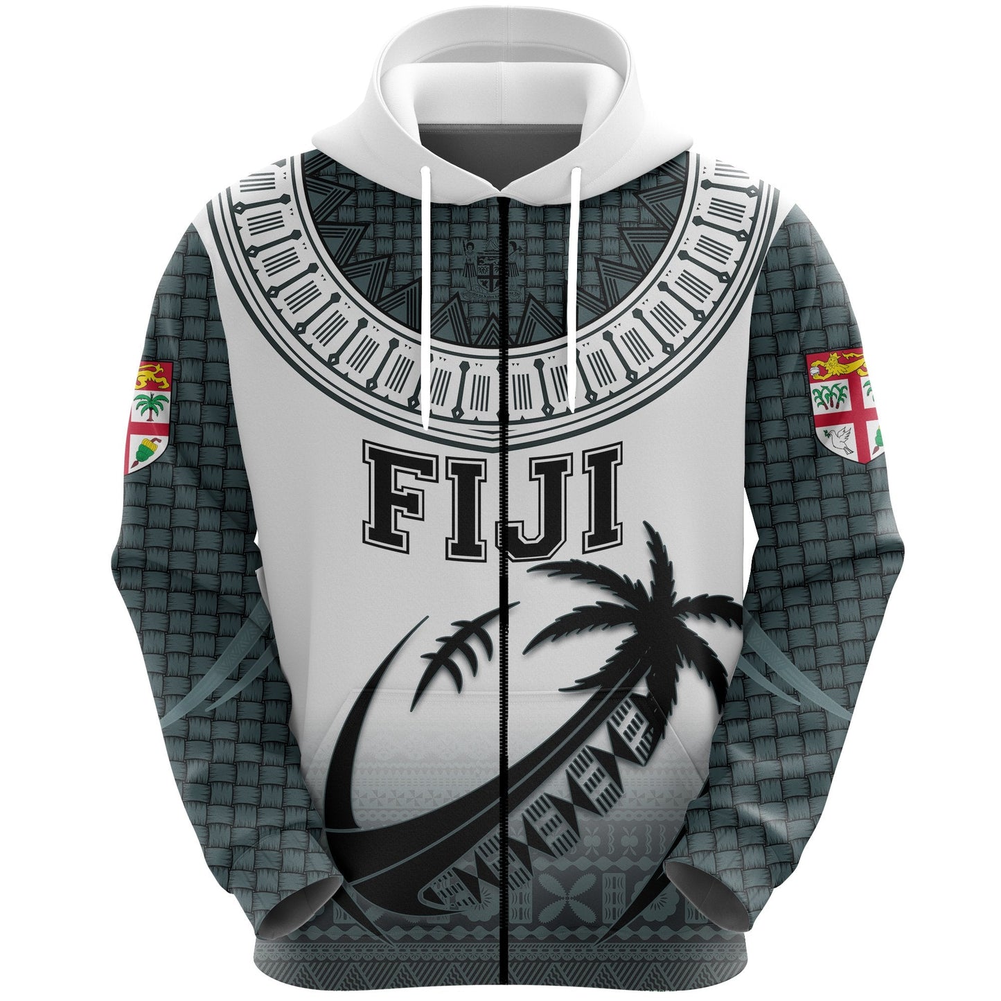 Fiji Zip Hoodie Rugby