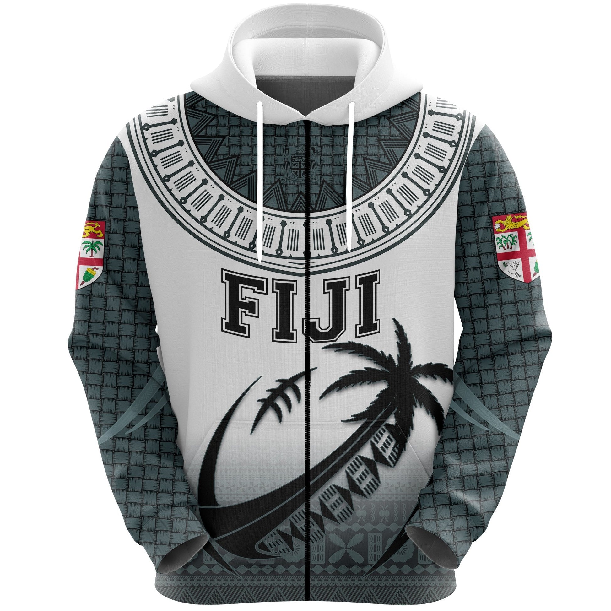 Fiji Zip Hoodie Rugby