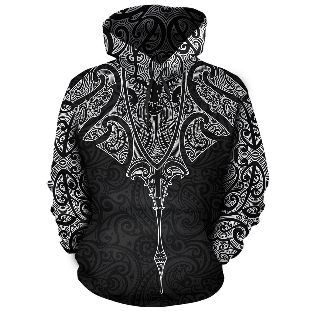 New Zealand Hoodie Manta Maori Ta Moko