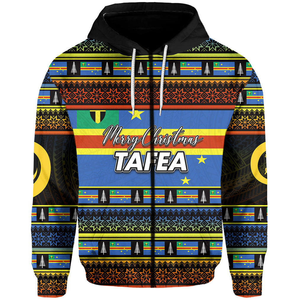 Tafea Province Zip Hoodie Of Vanuatu Christmas