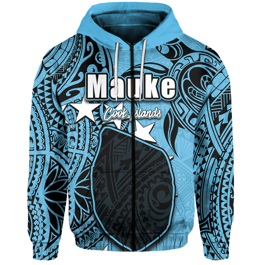 ( Personalised)Cook Islands Zip Hoodie Mauke
