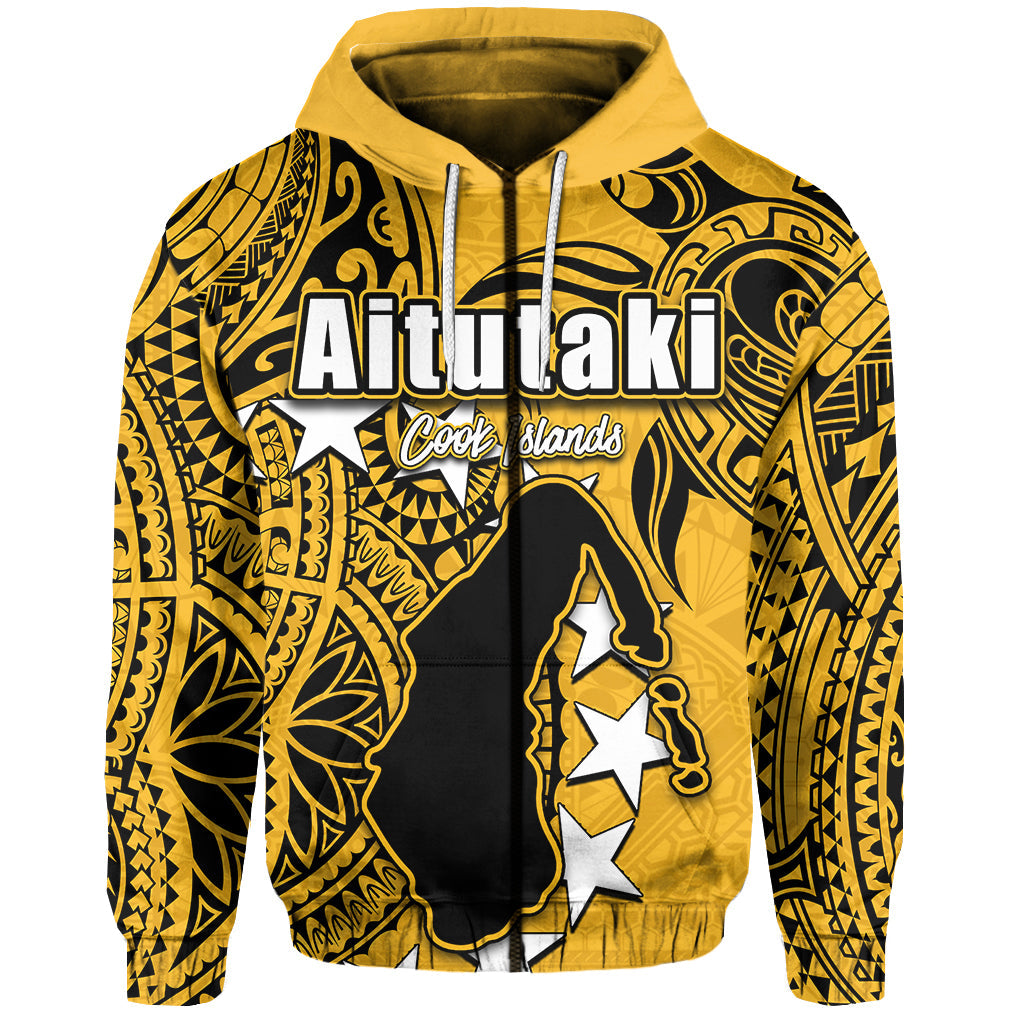 ( Personalised)Cook Islands Zip Hoodie Aitutaki