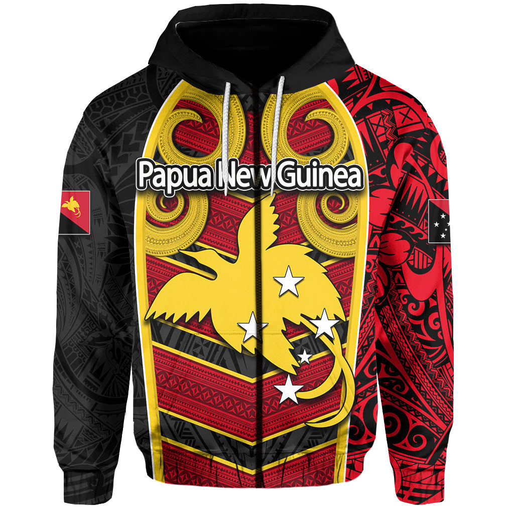 ( Personalised)Papua New Guinea Zip Hoodie Independence Day Special Style