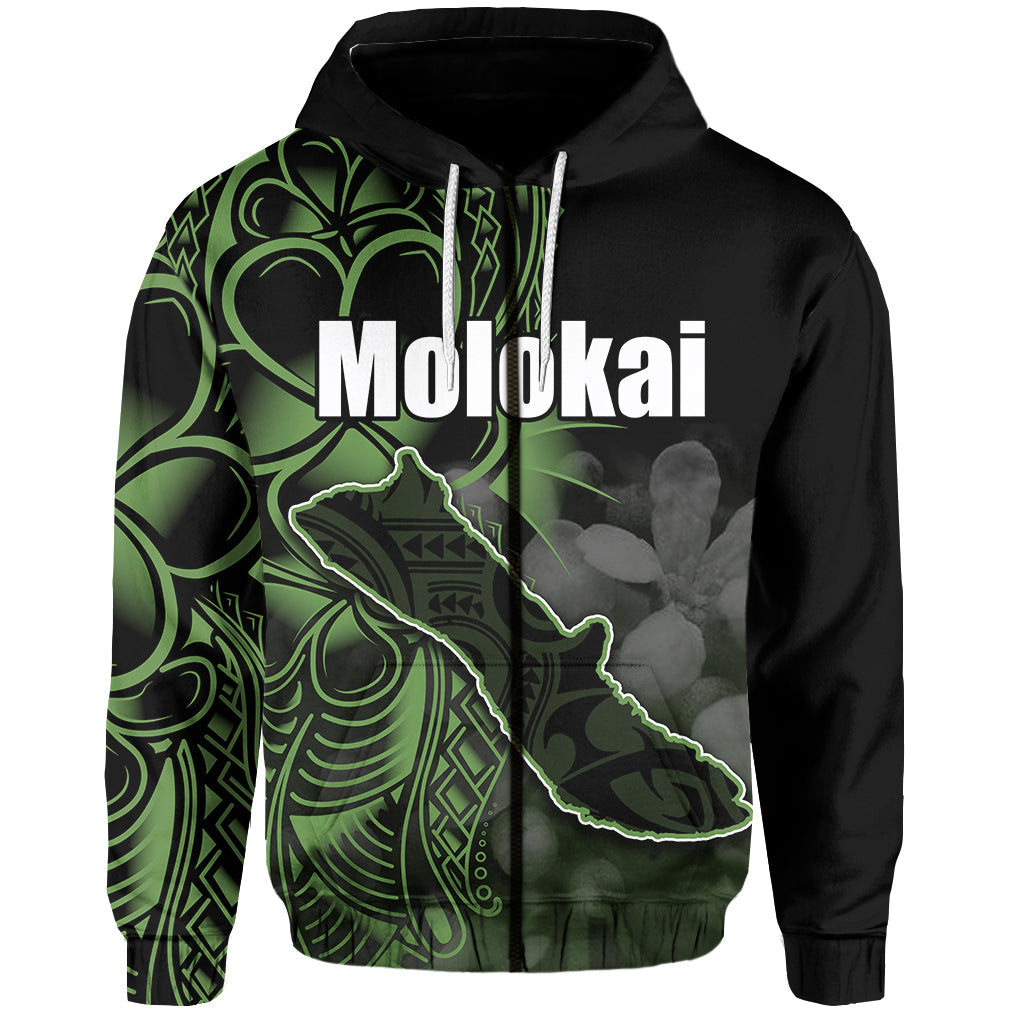 ( Personalised) Hawaiian Islands Zip Hoodie Molokai