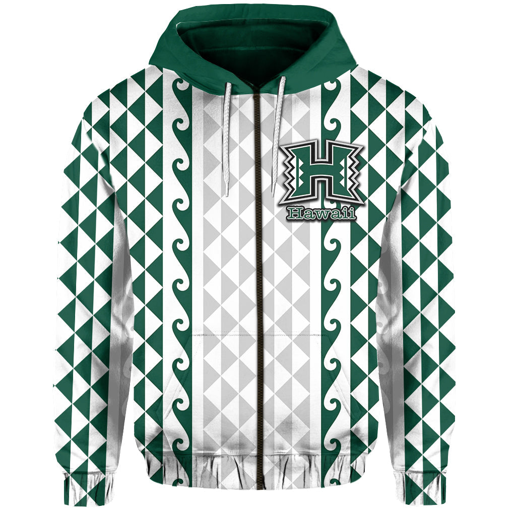 Hawaii Rainbow Wahine Volleyball Zip Hoodie All Over Print