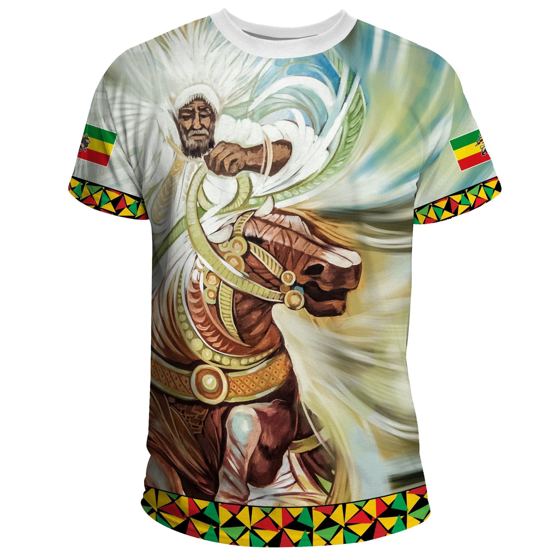 Ethiopia T Shirt Proud Ethiopian Flag