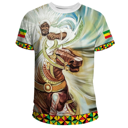 Ethiopia T Shirt Proud Ethiopian Flag