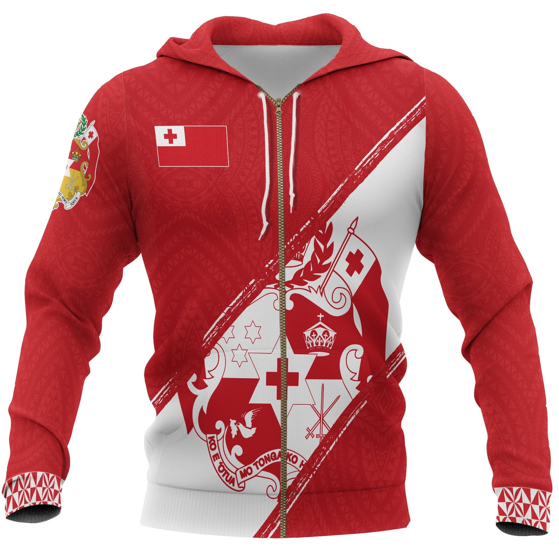 Tonga Zip Up Hoodie Love Tonga