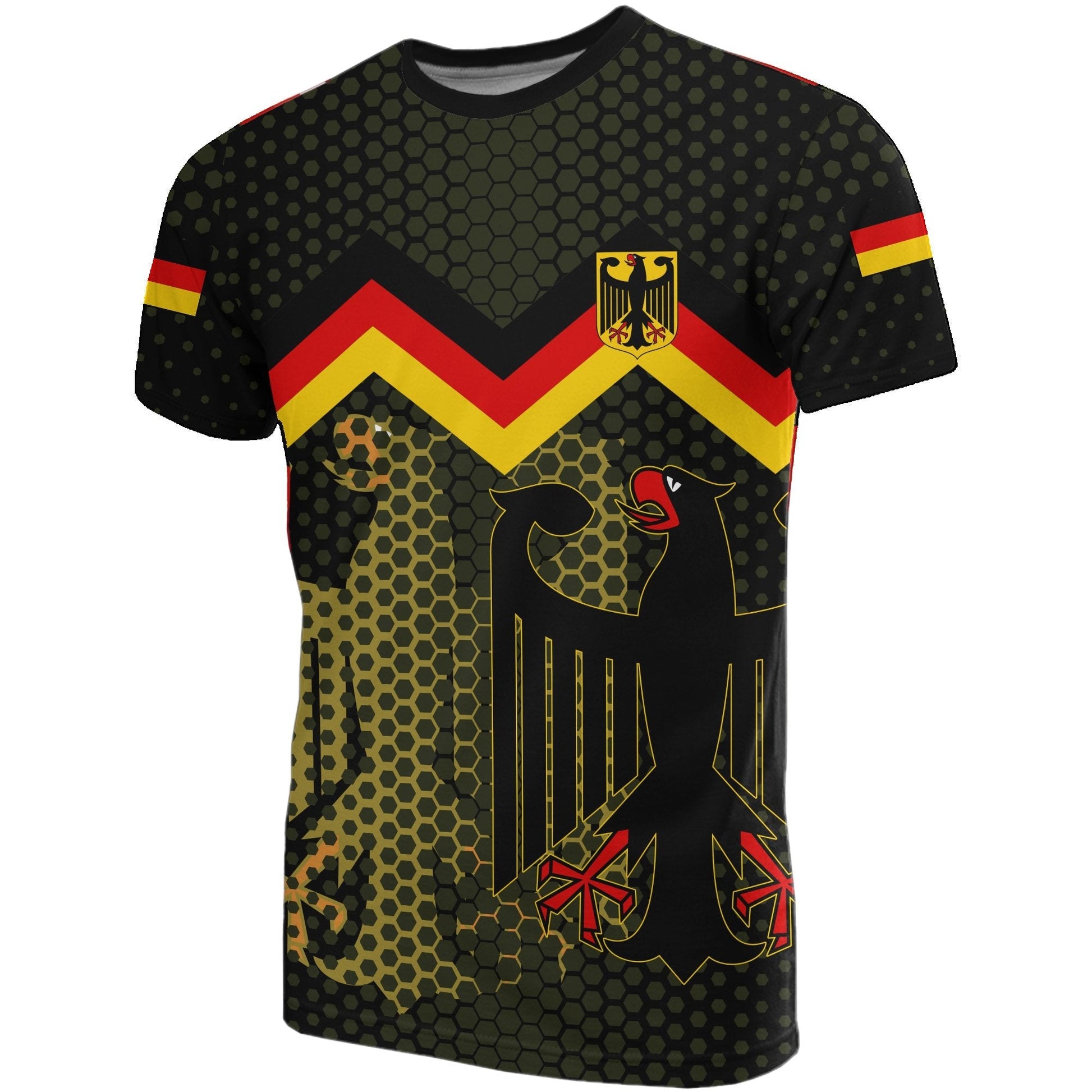 Germany Coat Of Arms T Shirt Black 02