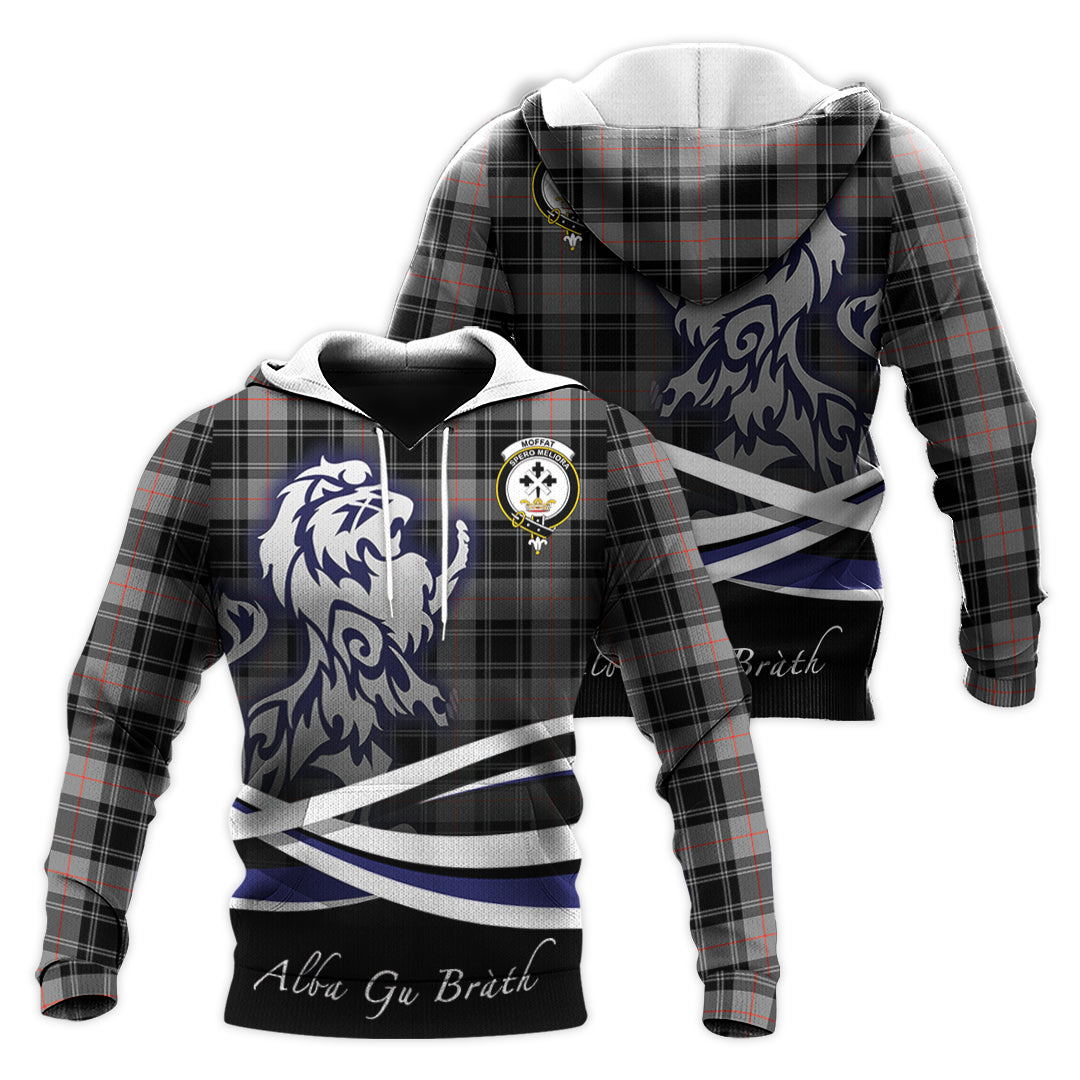 Printivon Moffat Modern Tartan Scottish Lion Hoodie