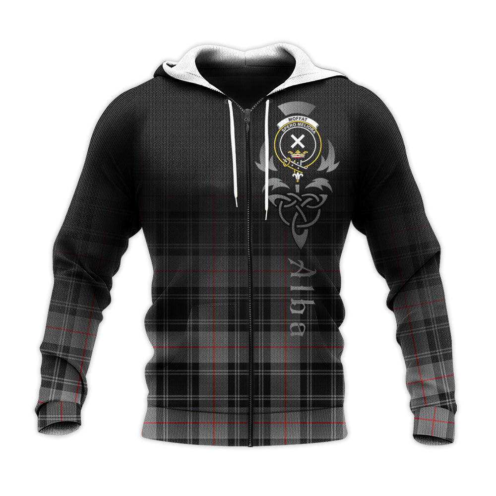 Printivon Moffat Modern Tartan Crest Alba Celtic Hoodie
