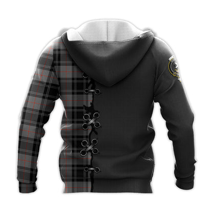 Printivon Moffat Modern Tartan Hoodie Lion Rampant And Celtic Thistle Style