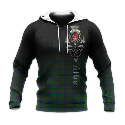 Printivon Moncrieff Of Atholl Tartan Crest Alba Celtic Hoodie