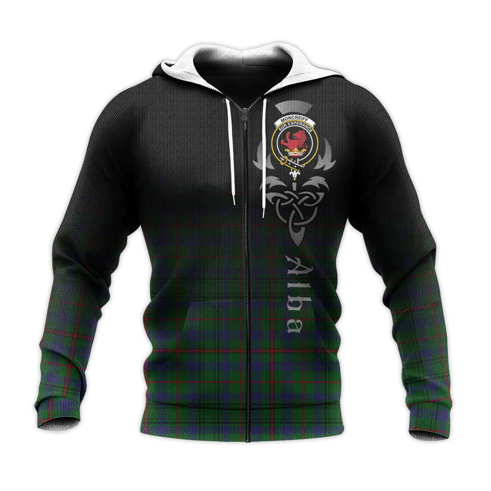 Printivon Moncrieff Of Atholl Tartan Crest Alba Celtic Hoodie