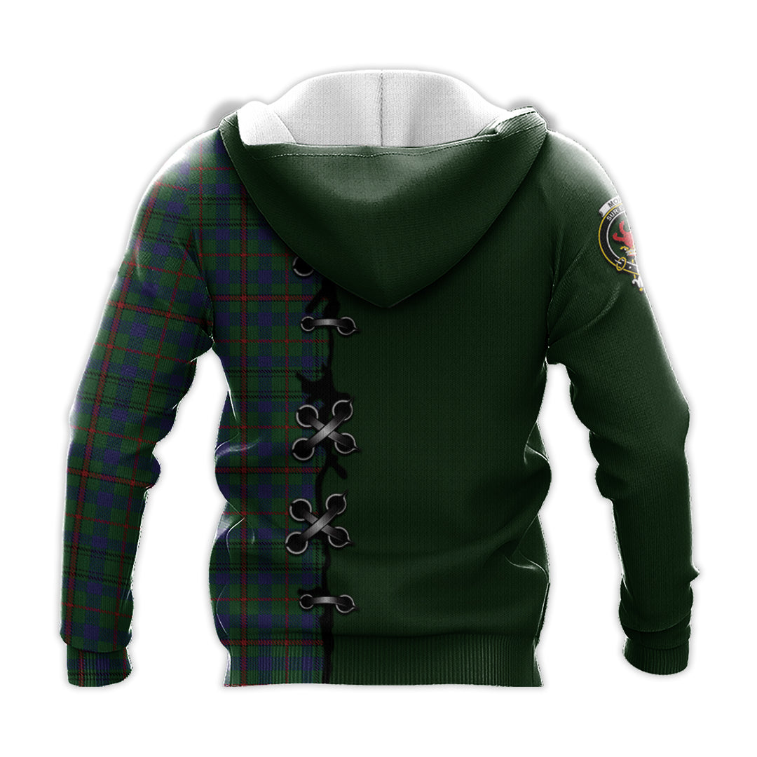Printivon Moncrieff Of Atholl Tartan Hoodie Lion Rampant And Celtic Thistle Style
