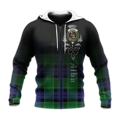 Printivon Monteith Tartan Crest Alba Celtic Hoodie