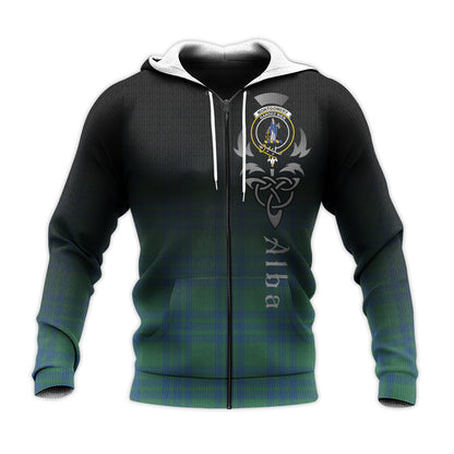 Printivon Montgomery Ancient Tartan Crest Alba Celtic Hoodie