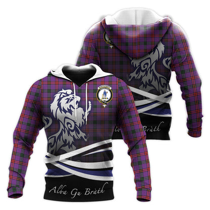 Printivon Montgomery Modern Tartan Scottish Lion Hoodie