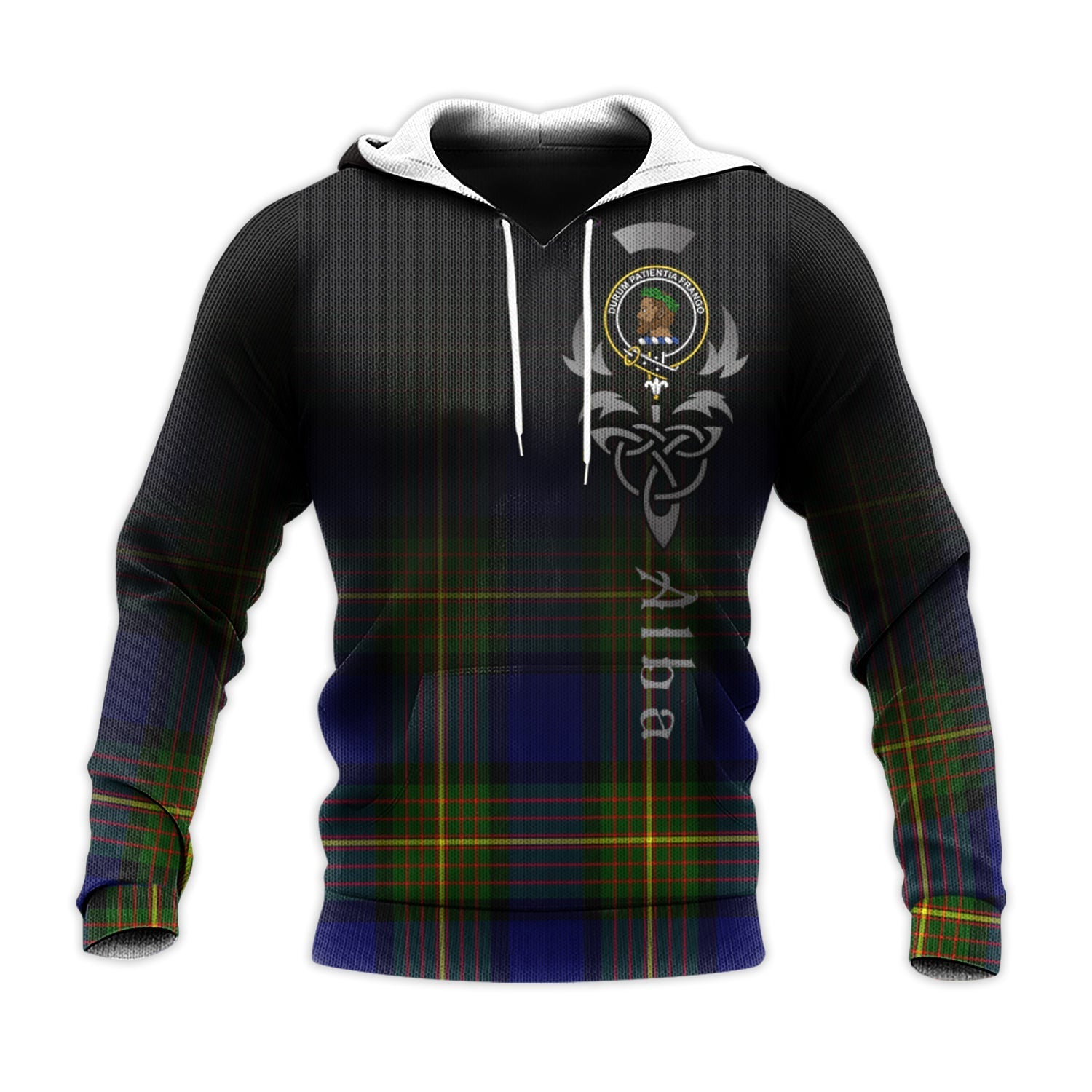 Printivon Moore Tartan Crest Alba Celtic Hoodie