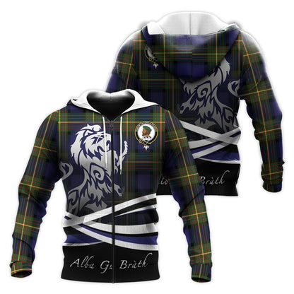 Printivon Moore Tartan Scottish Lion Hoodie