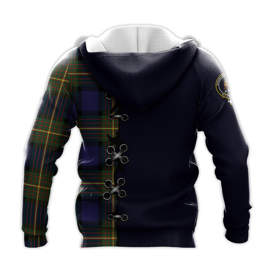 Printivon Moore Tartan Hoodie Lion Rampant And Celtic Thistle Style