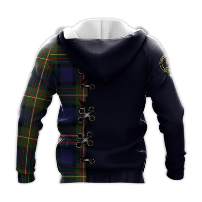 Printivon Moore Tartan Hoodie Lion Rampant And Celtic Thistle Style