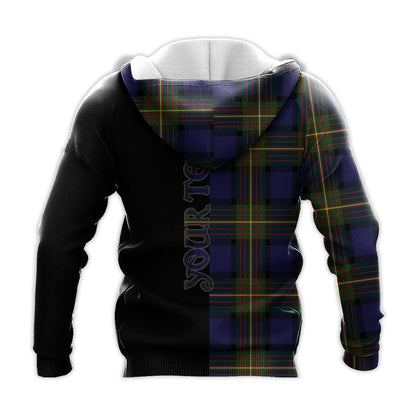 Printivon Moore Tartan Personalize Half Hoodie