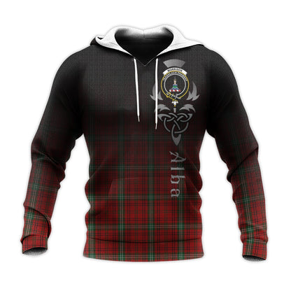 Printivon Morrison Ancient Tartan Crest Alba Celtic Hoodie