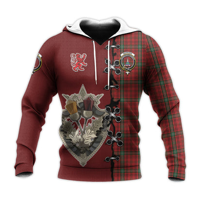 Printivon Morrison Ancient Tartan Hoodie Lion Rampant And Celtic Thistle Style