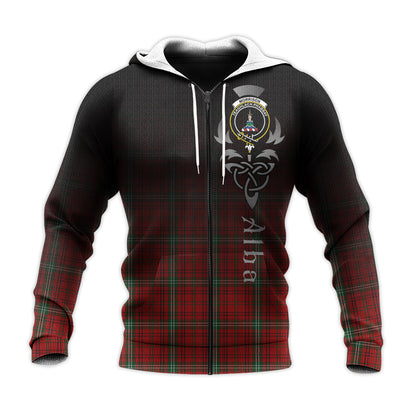 Printivon Morrison Ancient Tartan Crest Alba Celtic Hoodie
