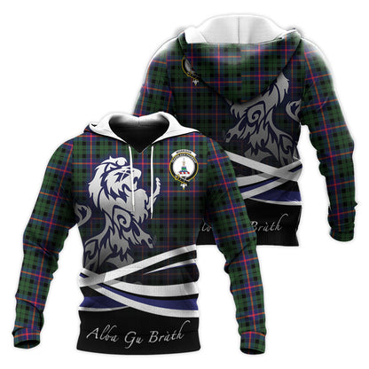 Printivon Morrison Modern Tartan Scottish Lion Hoodie