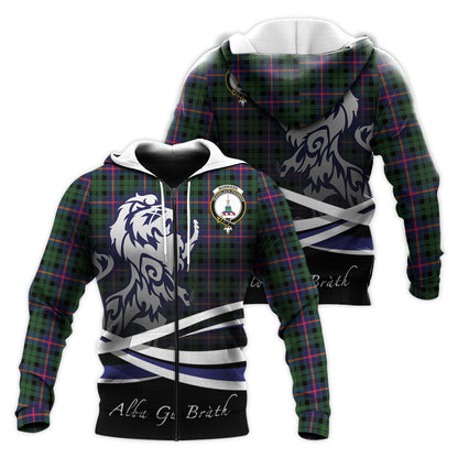 Printivon Morrison Modern Tartan Scottish Lion Hoodie
