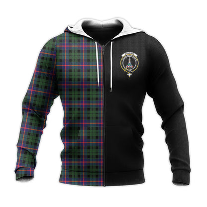 Printivon Morrison Modern Tartan Personalize Half Hoodie