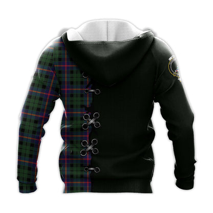 Printivon Morrison Modern Tartan Hoodie Lion Rampant And Celtic Thistle Style
