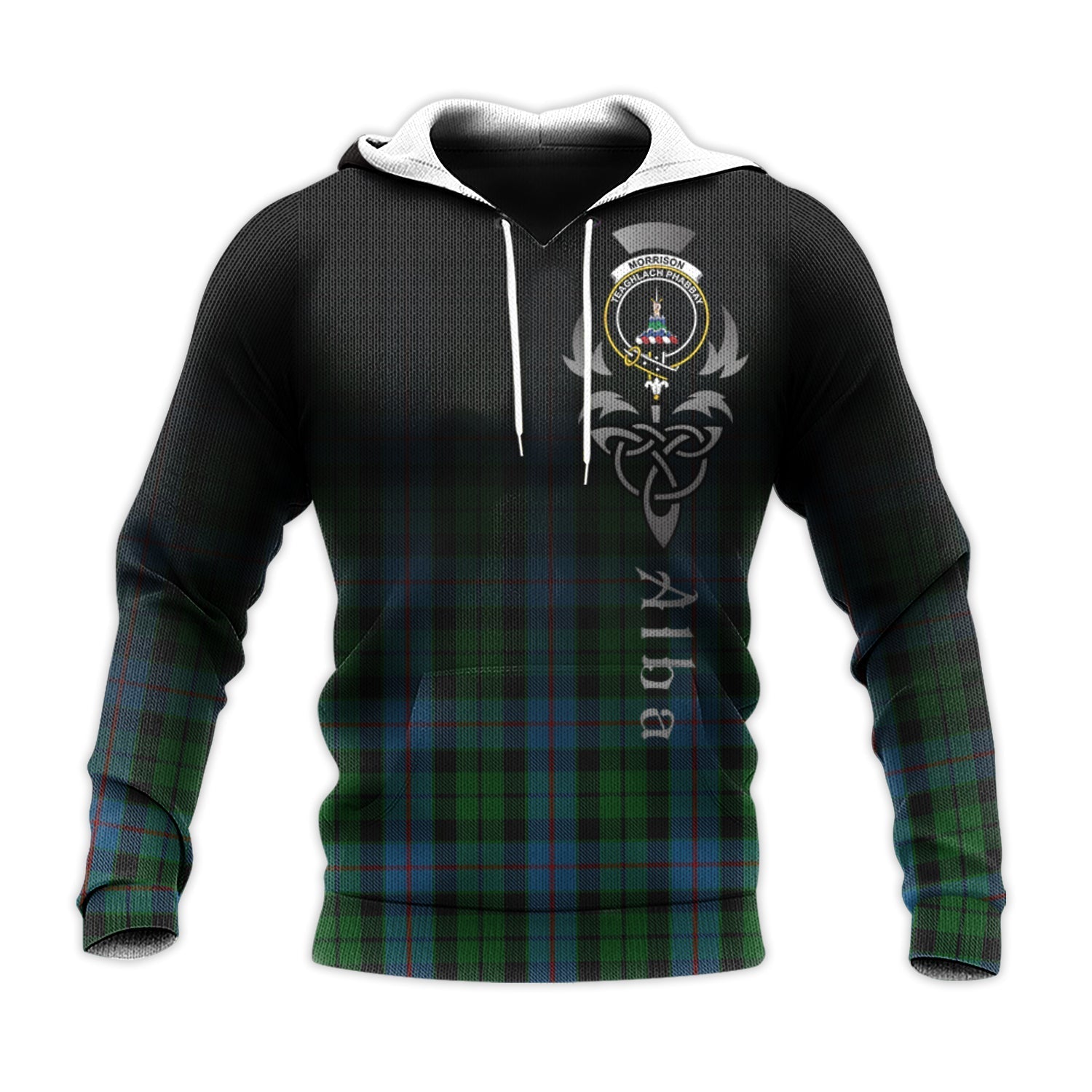 Printivon Morrison Society Tartan Crest Alba Celtic Hoodie