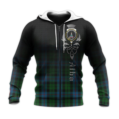 Printivon Morrison Society Tartan Crest Alba Celtic Hoodie