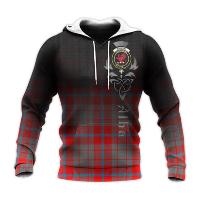 Printivon Moubray Tartan Crest Alba Celtic Hoodie